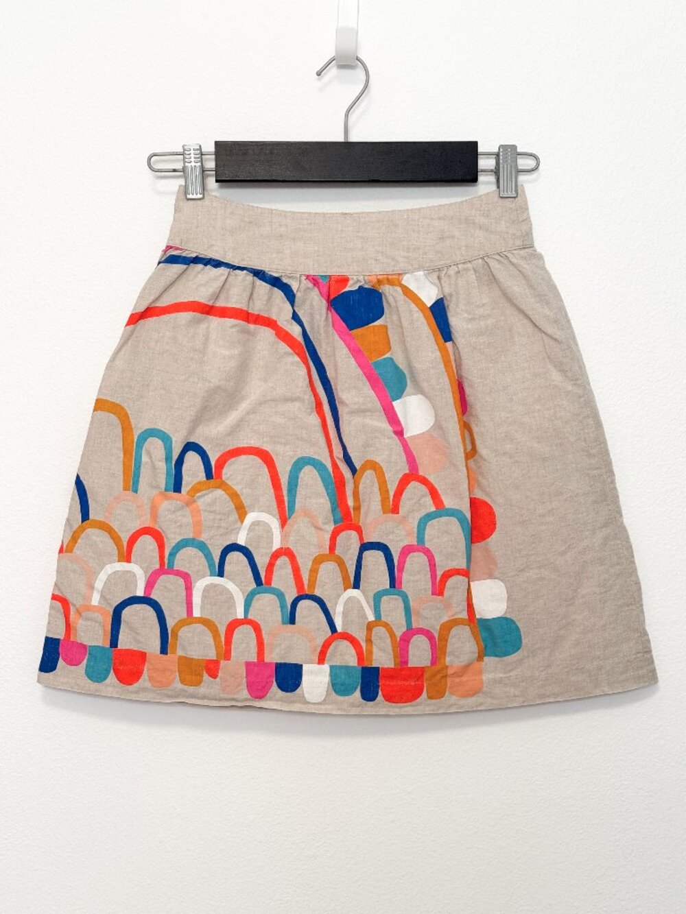 Gorman x Castle Colorful Linen Mini Skirt Size AU 8 / US 4 - Picture 2 of 12